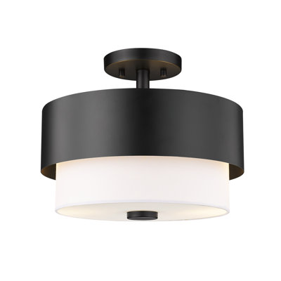 Tilden Fabric Semi Flush Mount