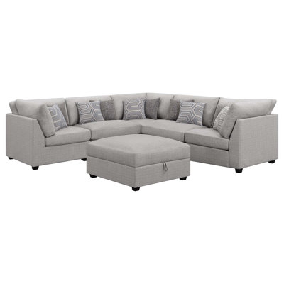 Canapé modulaire moderne avec repose-pieds avec rangement