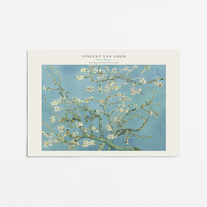 Van Gogh's Almond Blossom v2, impression dans un cadre, H 24 po x l 36 po, Impression sans cadre, Ne s’applique pas