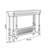 Black Solid Wood Rectangular Console Table-1087095773
