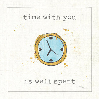 «Love Notes X Turquoise», impression sur toile tendue