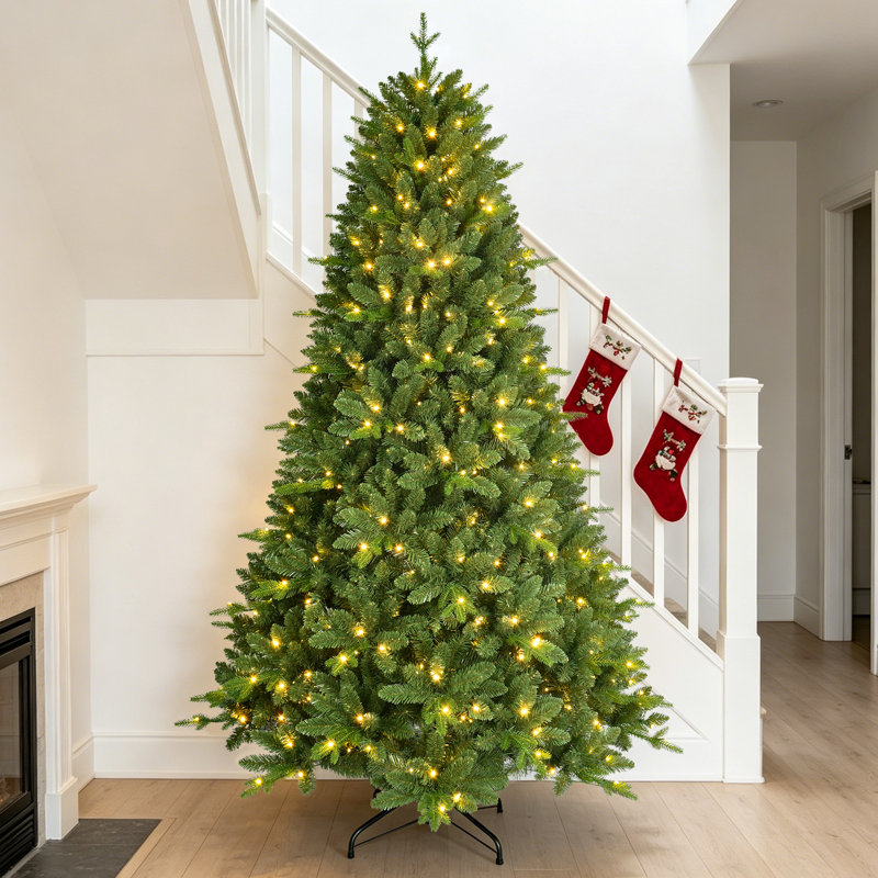 Arbre de Noël artificiel épinette pré-éclairé, 5'