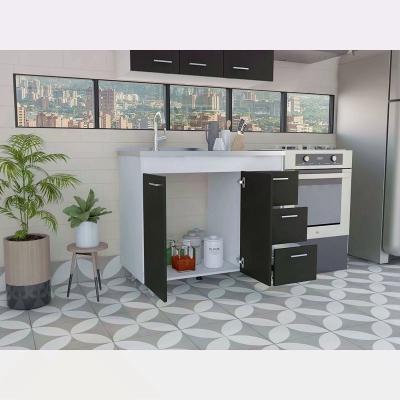 Armoire inférieure à 3 tiroirs et