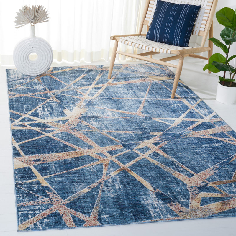 Olympia Performance Abstract Rug, Rectangle 4' x 6'