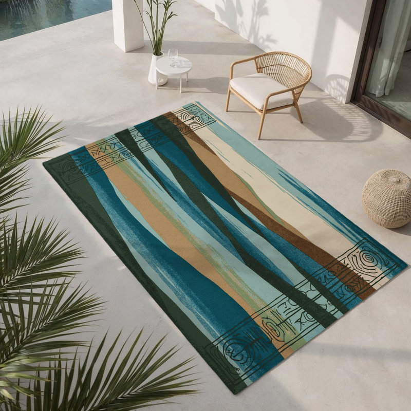 Tapis intérieur et extérieur Celestial Driftwood, Rectangle 1 pi 6 po x 2 pi 6 po