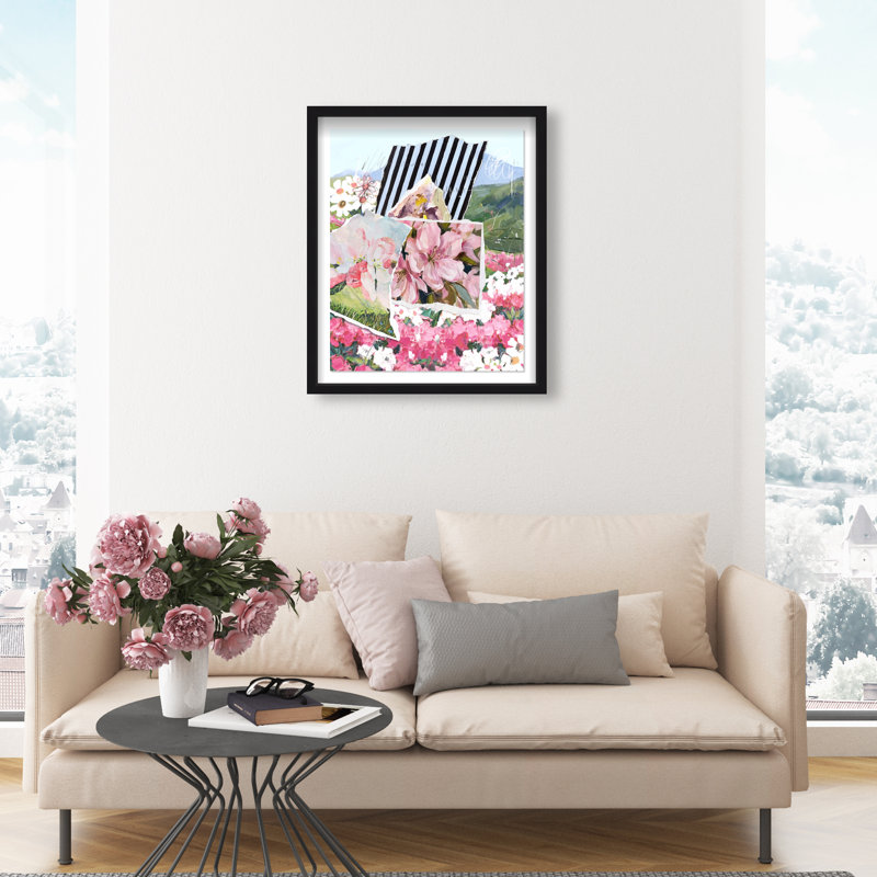 Let it All Bloom Shadowbox Floral & Botanical Print by Oliver Gal, Black Frame, 16 x 20, 21.5"H x 25.5"W, Black Shadowbox