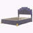 Issah Upholstered Velvet Standard Bed-425889526-425889527