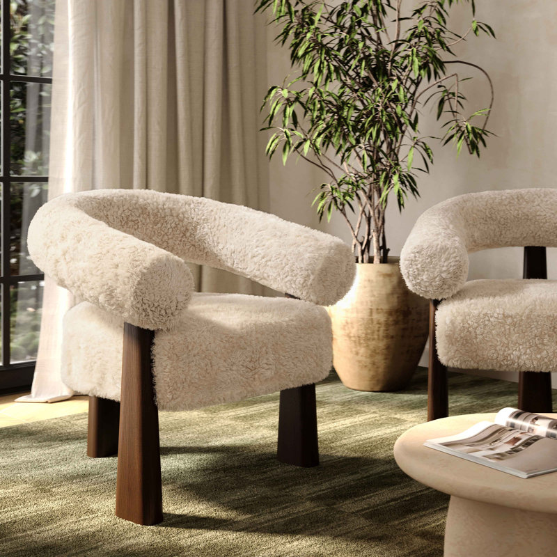 Fauteuil d'appoint Spara, Naturel