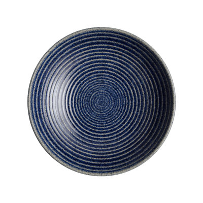Bol côtelé bleu moyen Denby Studio