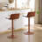 Meli Swivel Bar Stools With Back Modern Height Adjustable & Easy-Clean PP Plastic Barstools for Kitchen Island Bar-486521598