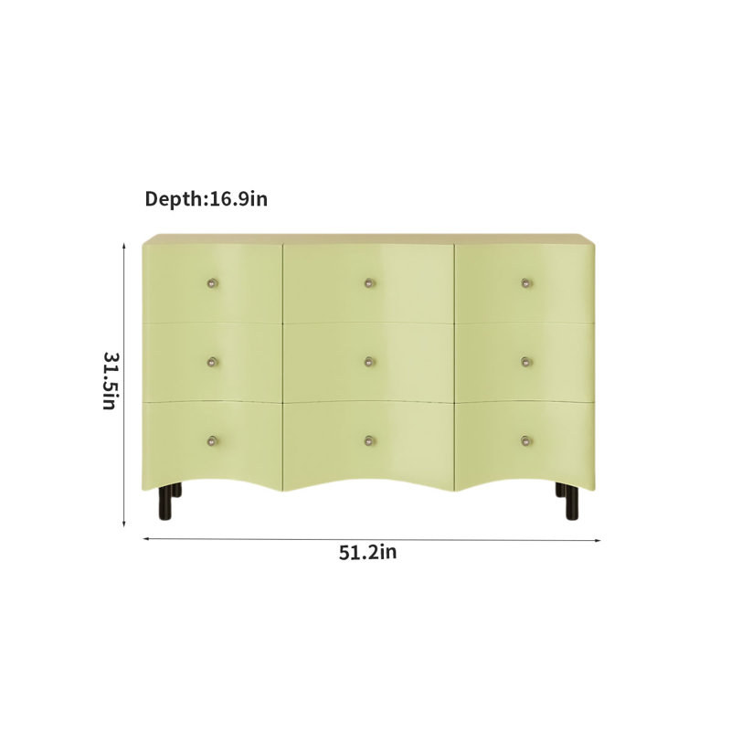 Simple Porch Cabinet Living Room Storage Cabinet Accent Chest, Matcha