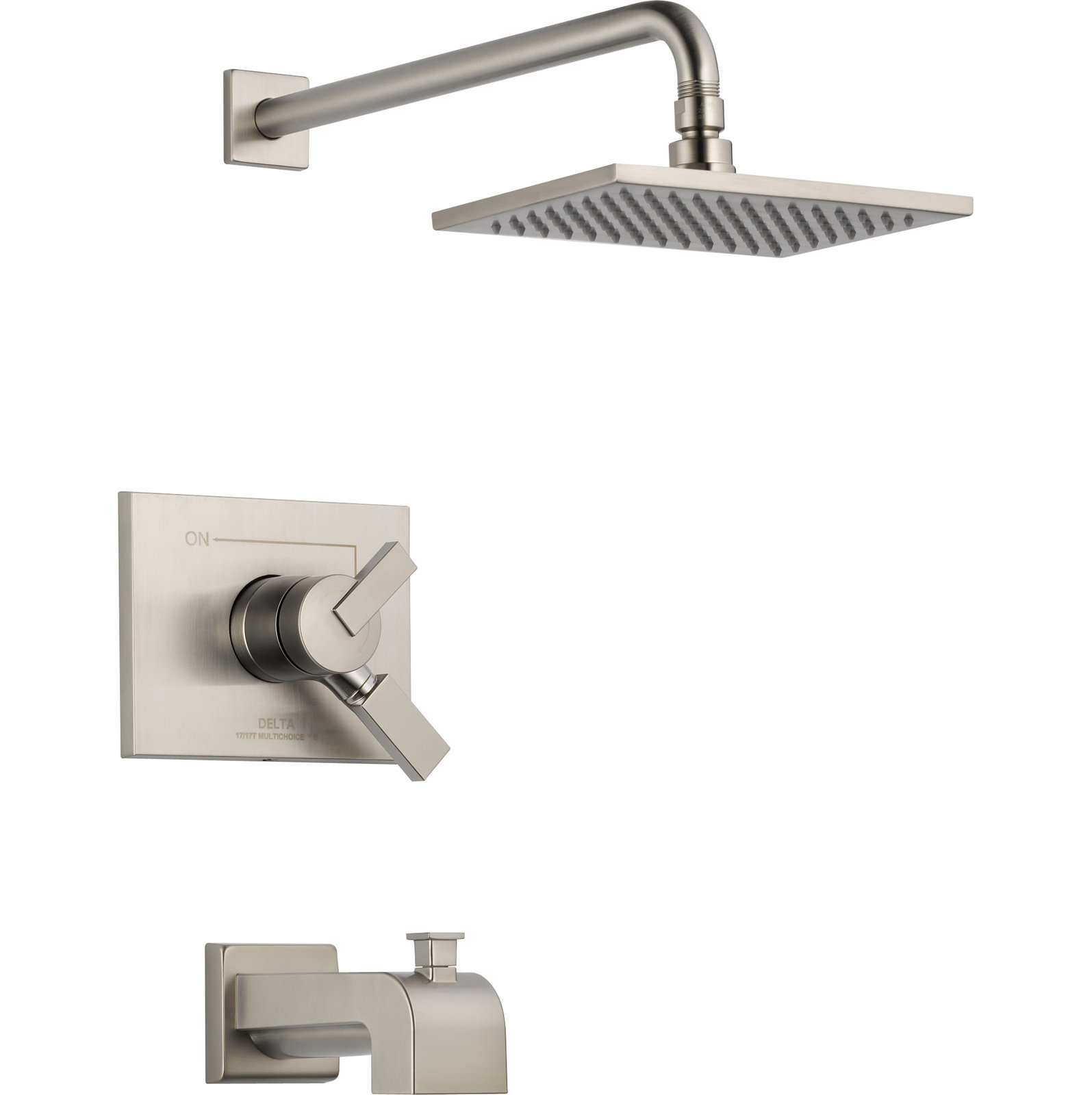 Vero Pressure-Balanced Tub and Shower Faucet, Brilliance Stainless