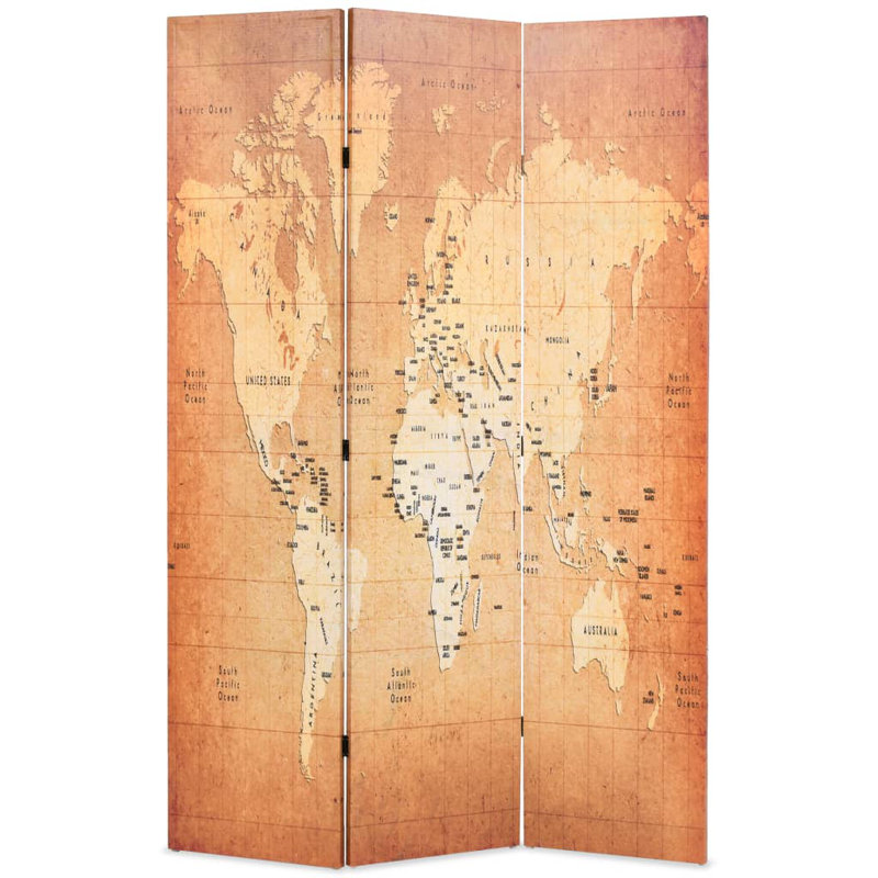 Finger 170cm H Solid Wood Folding Room Divider, 3