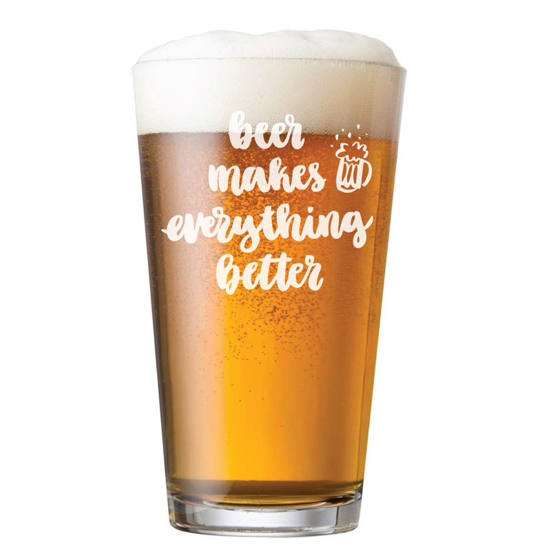 La bière fait tout le meilleur verre de pinte 16 oz. Aleardo