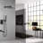 10 Inch Square Matte Black Shower System - Luxury Bathroom Rain Mixer With Self-Cleaning Nozzle Wall Mounted Easy For Easy Clean-120997200