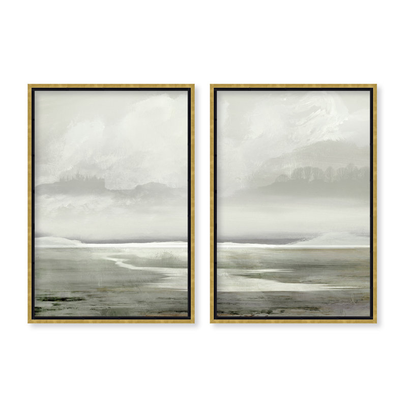 Diptyque inspiré de la nature par Dan Hobday, H 36 po x l 48 po