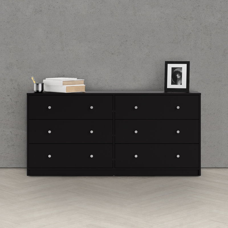 Gott 6 Drawer 143.1cm W Dresser, Black