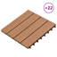 Vidaxl 11X Decking Tiles WPC Interlocking Floor Deck Tile 1 Sqm Multi Colours-129097053