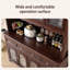 Buffet en bois de noyer massif
