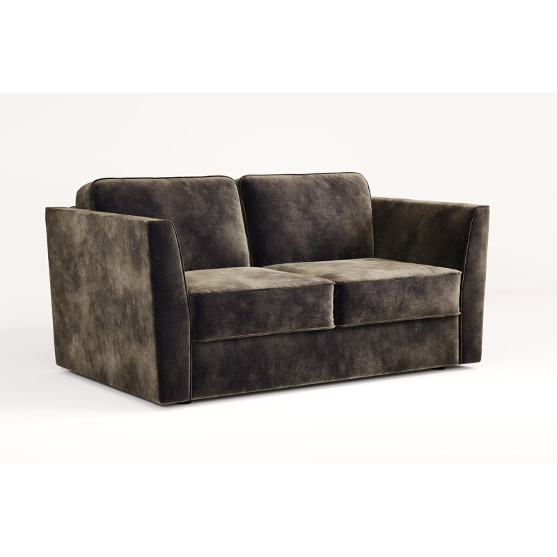 2 Seater Upholstered Sofa Bed, Steel