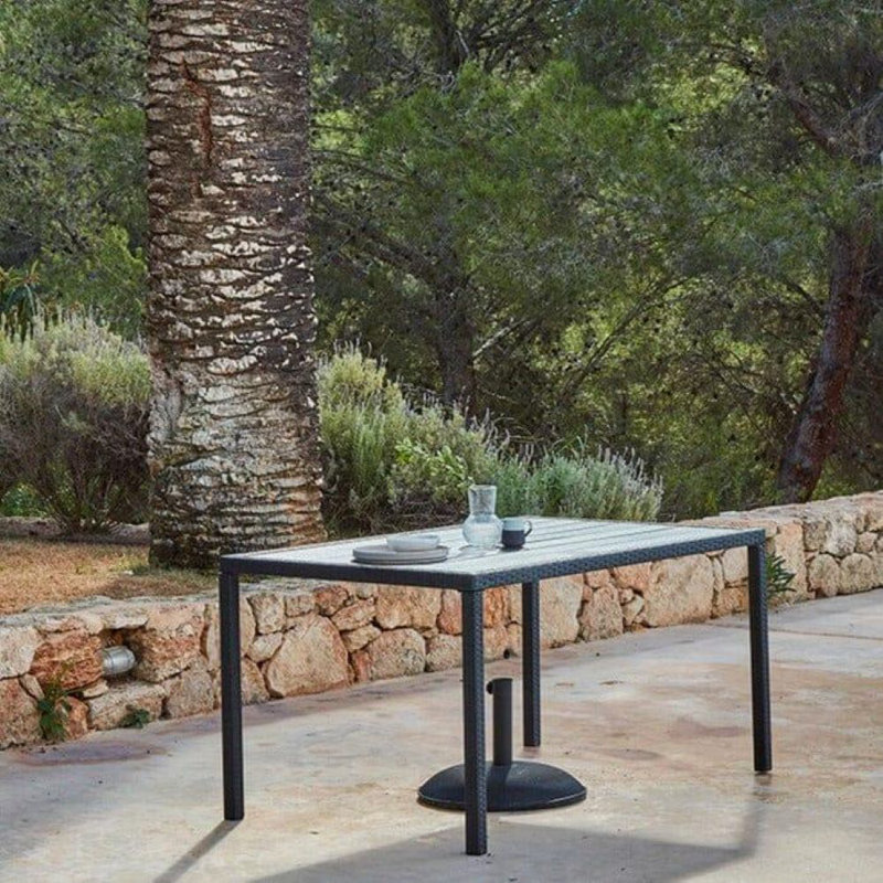 Renfoe Patio Dining Set with, Black