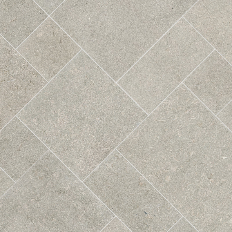 Coastline Sandblasted Pattern Limestone Paver Kit (160 sq.ft./unit,120 Pieces)