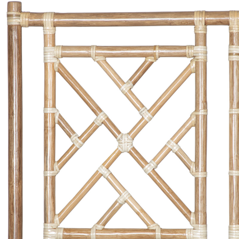 Chippendale Open-Frame Bed, Extra-long Twin, Natural