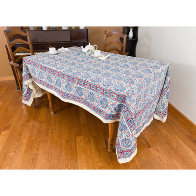 Mria Rectangle Paisley Cotton Tablecloth