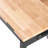 Adjustable Height Workbench, 61 X 20 Inch With 27.1-36 Inch Heights, 2000 LBS Capacity, Power Outlets, Hardwood Top, And Metal Frame For Workshop, Office, And Home Use