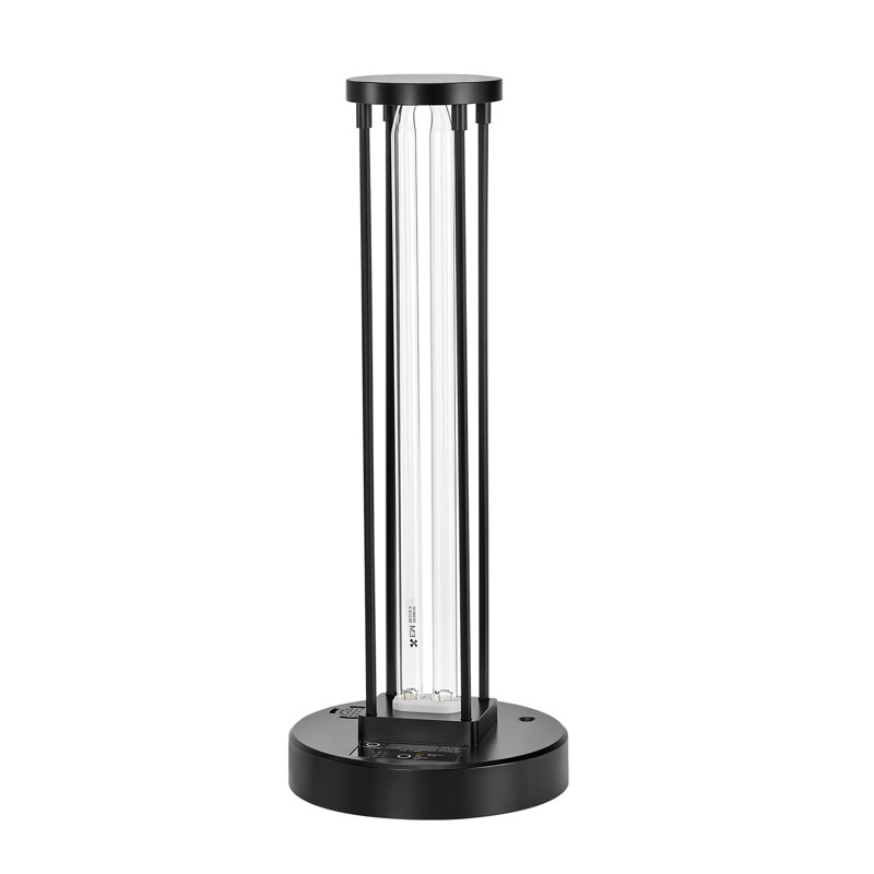 36W UV-C Light Sanitizer with Ozone & Remote Control - High-Output Ultraviolet Lamp for Home Disinfection, Odor Elimination, and Deep Cleaning (Black)