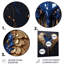 Art mural en métal bleu royal et or royal III - Fantasy-99539828