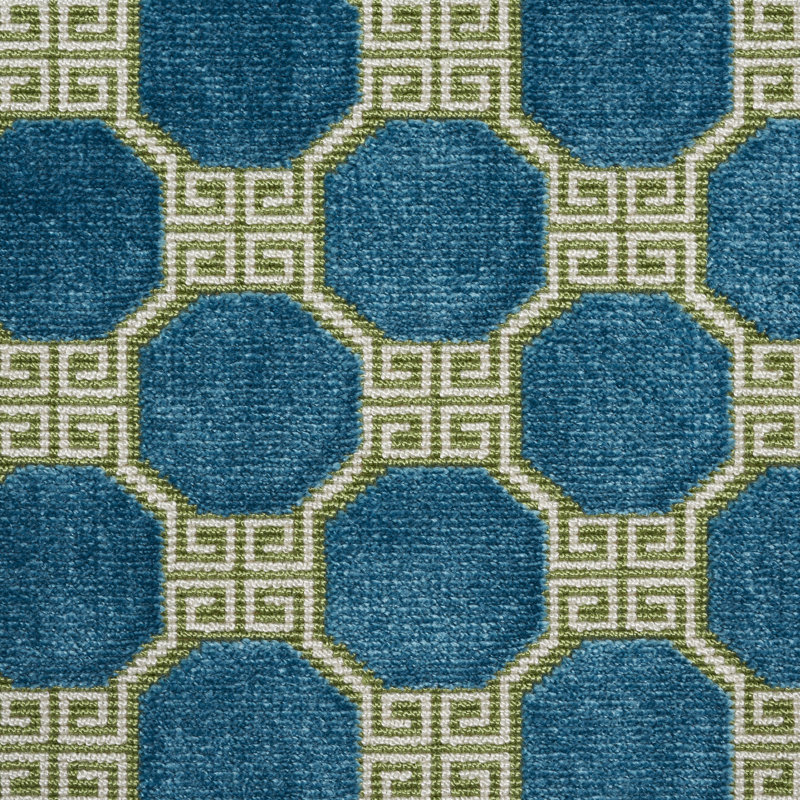 Octavia Velvet Fabric, Peacock