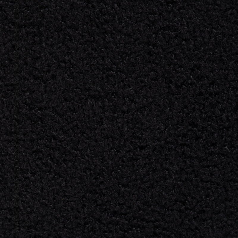 Sherpa Upholstered Barrel Chair, Black
