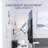 Silver Pneumatic Arm TV Wall Mount