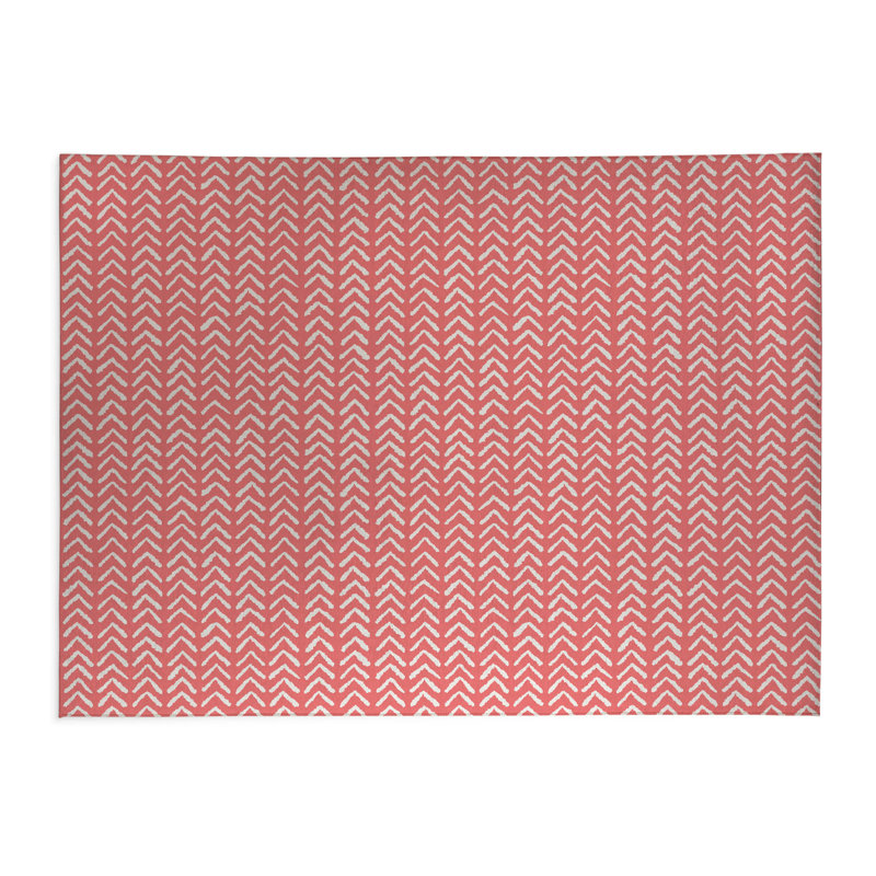 Tribe Way Low Profile Kitchen Mat, Dusty Rose, Rectangle 5' x 7'