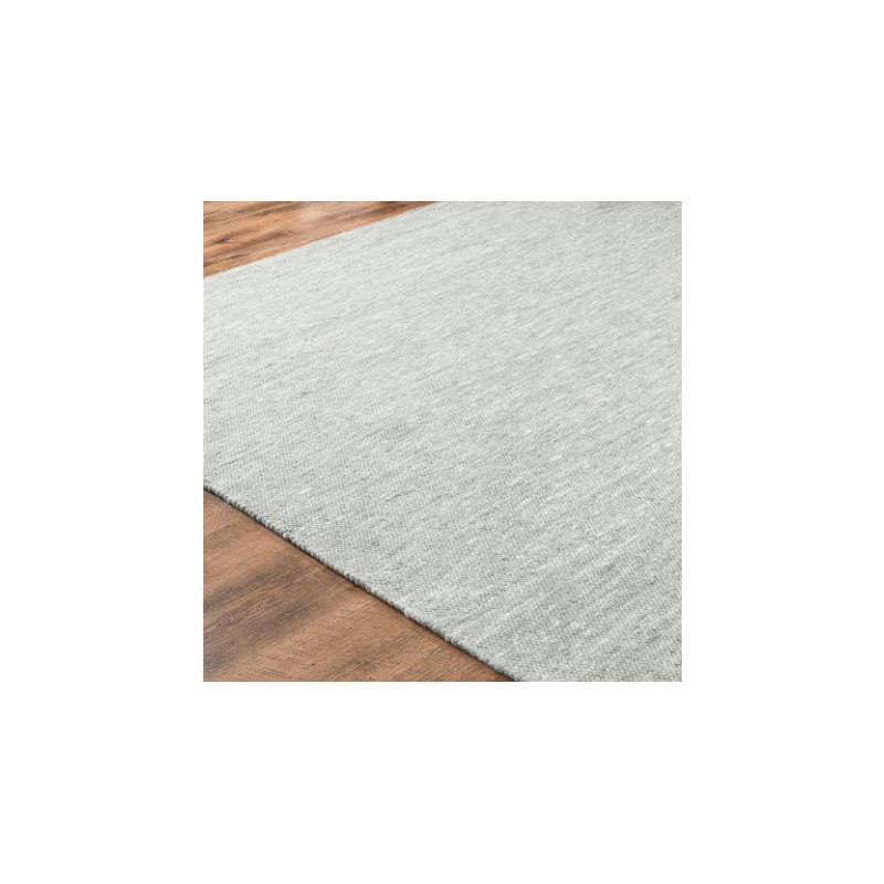 David Solid Colour Wool Area Rug, Rectangular 170 x 240cm