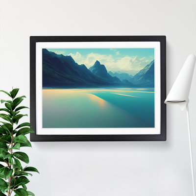 Mountain Lake View - Framed Print