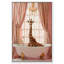 «Elegant Giraffe Bath Canvas Trendy Bathroom Art» par Notoriart-105308586-105308582