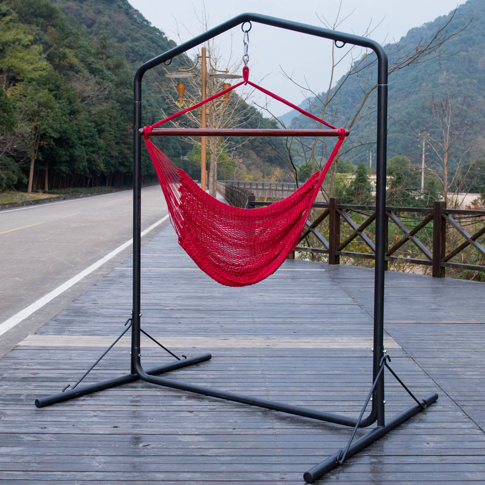Arlmont & Co. Mitre Steel Hammock Chair Stand Wayfair Canada