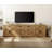 Laziza 110.2"W Large Modern Farmhouse Large Storage Sideboard Cabinet With Barn Doors & Drawers, Scratch-Resistant Tree Bark Finish-1243574716