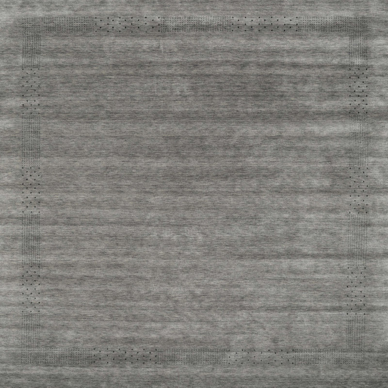 Tapis gris / noir, Carré 4 pi