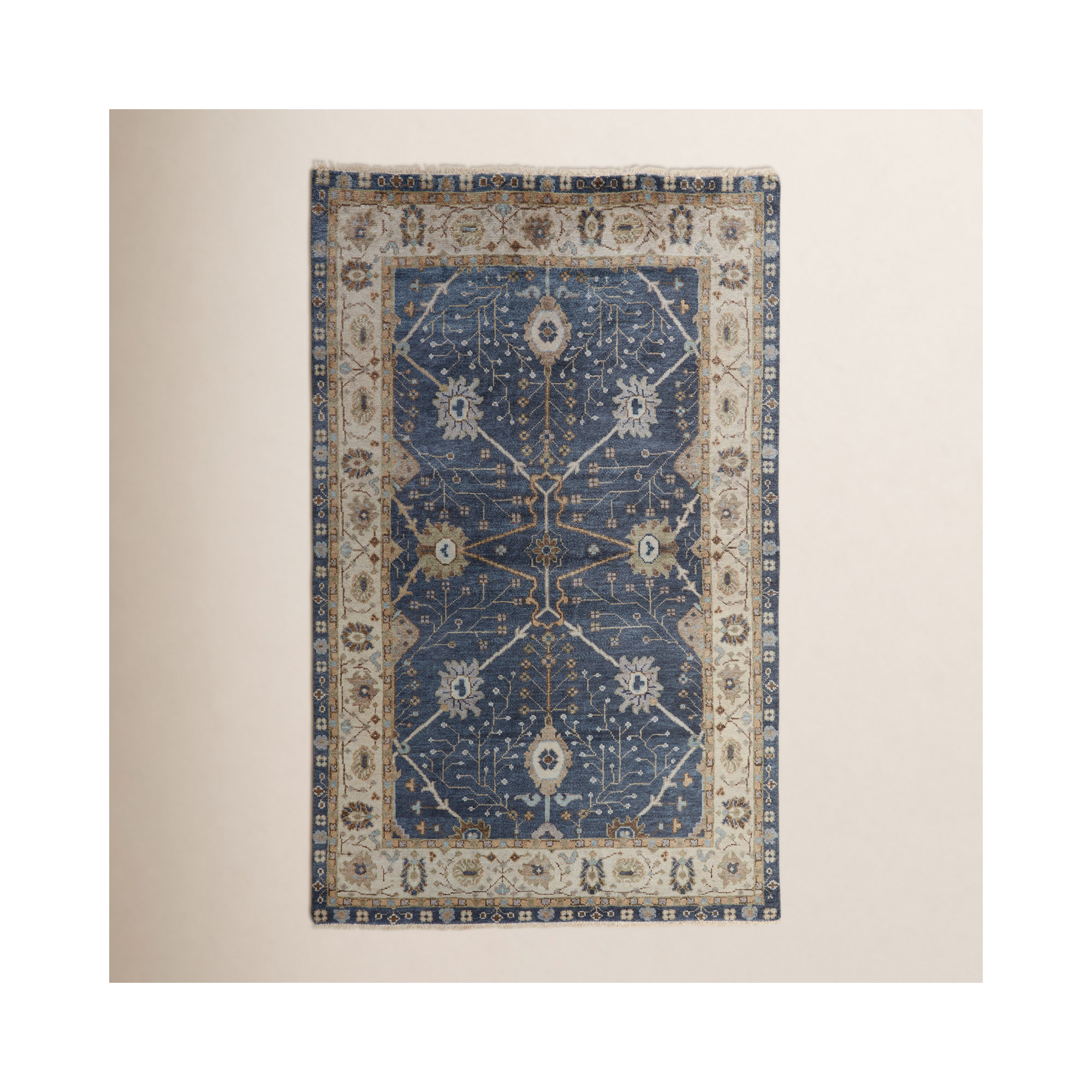 Mccombs Handmade Wool Rug, Rectangle 10' x 14'