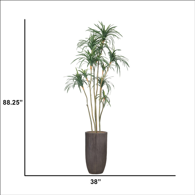 Arbre de dragon artificiel 88,25 "en pot