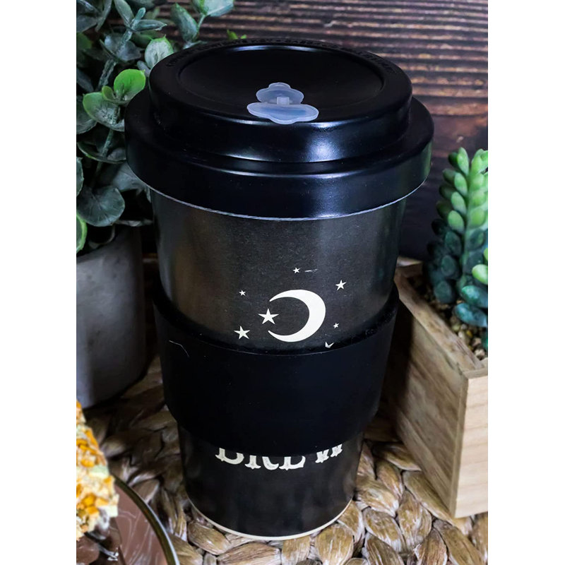 Tasse de voyage en verre de bambou Calliope Wiccan