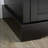 Sideboard Buffet Cabinet, Modern Black with 2 Drawers &amp; Adjustable Shelves | Solid MDF | Anti-Tipping