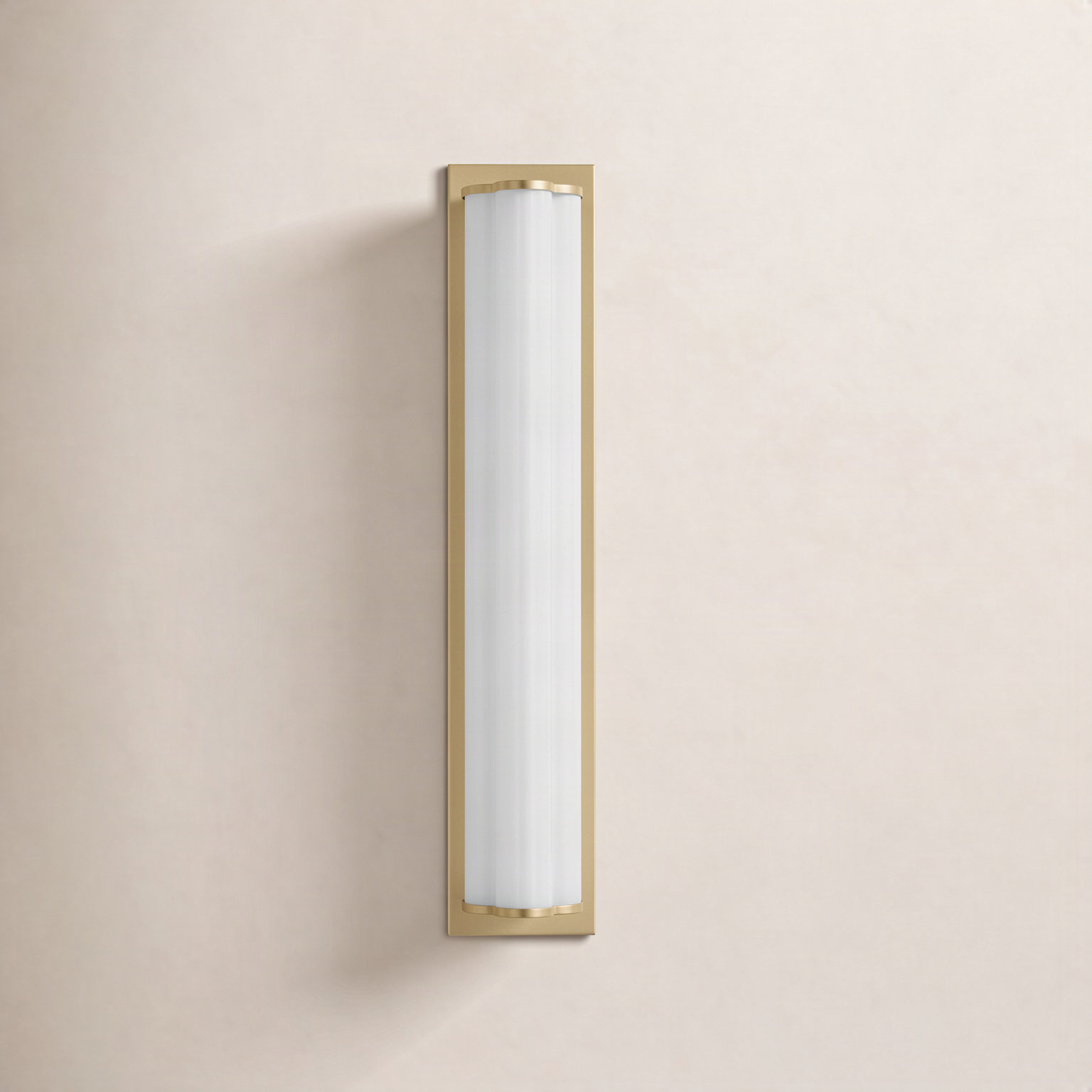 Freya Single Ribbed Dimmable LED Vanity Light