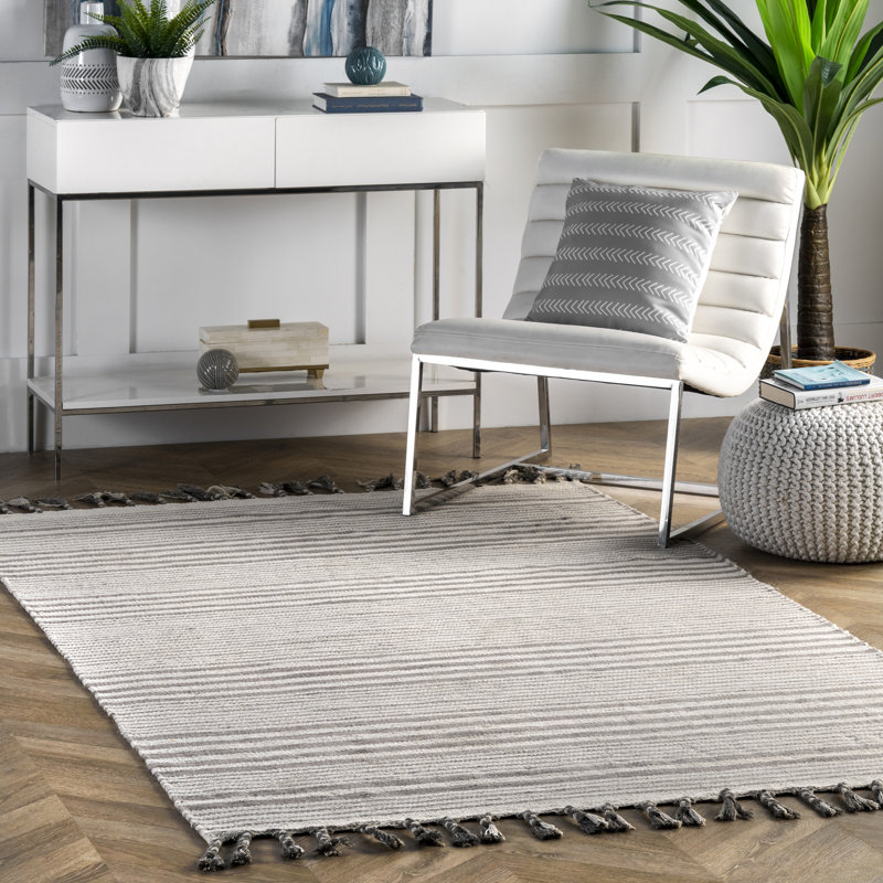 Striped Indoor Rug, Rectangle 8' x 10'
