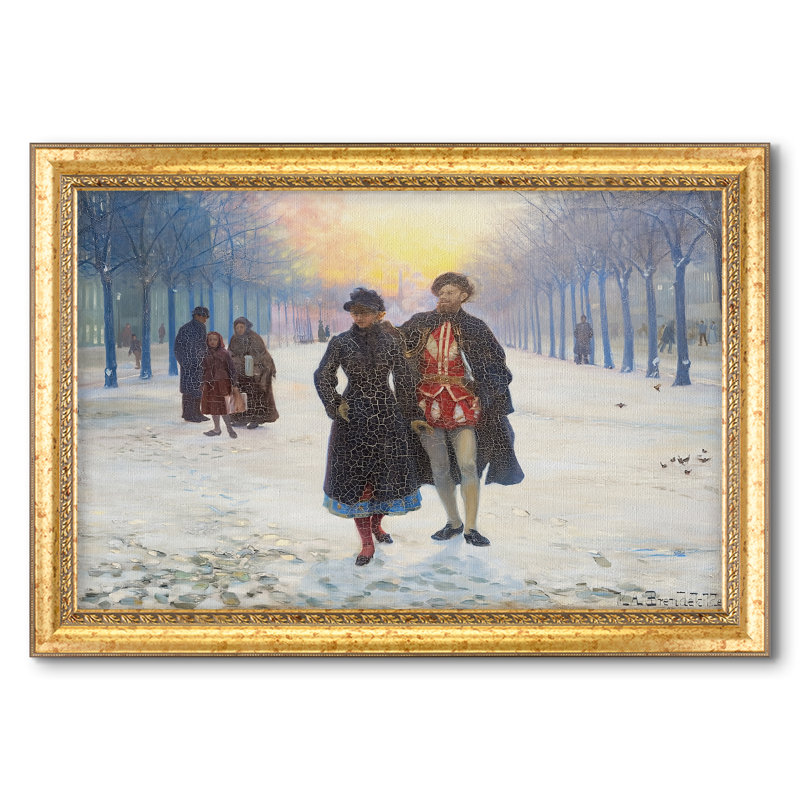 Le matin après le carnaval, 1884 - Hans Andersen Brendekilde - Toile encadrée sur mesure, 28 po x 40 po, Toile avec cadre