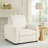 Seira Power Reclining Chair With USB Ports, Beige Chenille, Black Wood