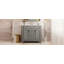 Meuble-lavabo 36 po avec lavabo supérieur, armoire de rangement moderne avec 2 portes à fermeture douce et 2 tiroirs, meuble-lavabo simple-117021114